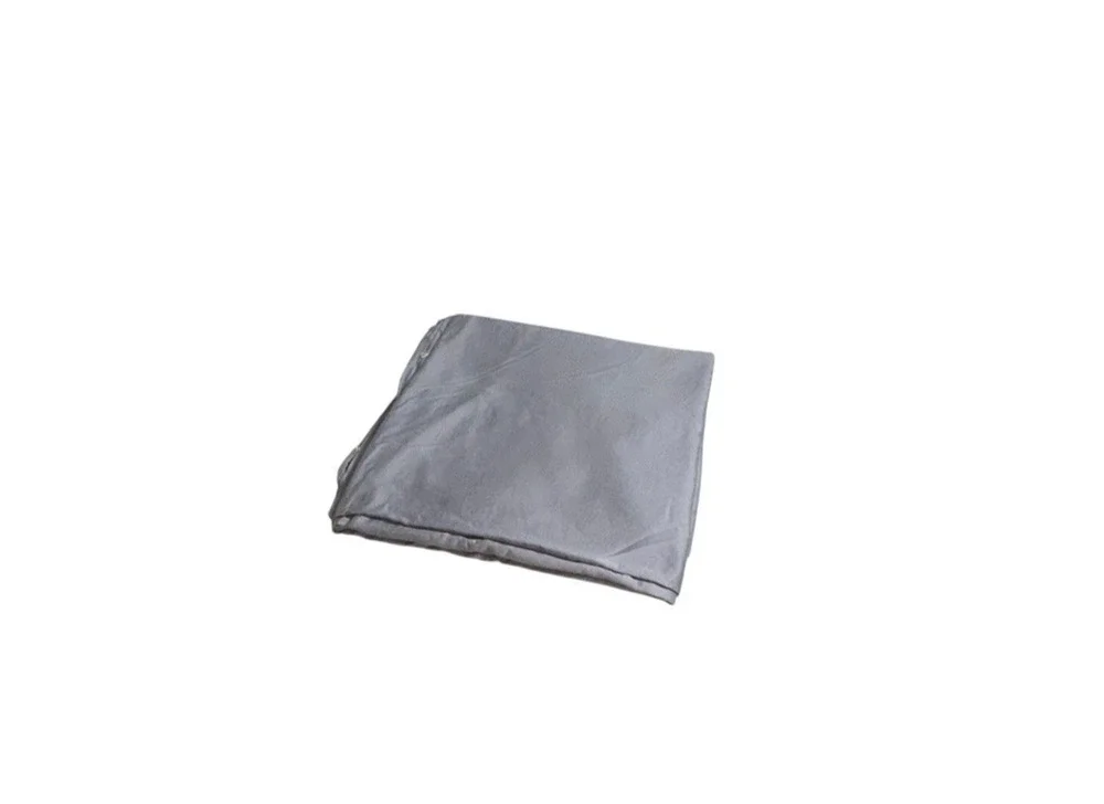 Charter Club Full Queen Size Duvet Cover Solid Gray 100% Pima Cotton Bedding